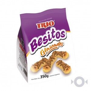 GALLETITAS TRIO 350 BESITOS GLASEADOS